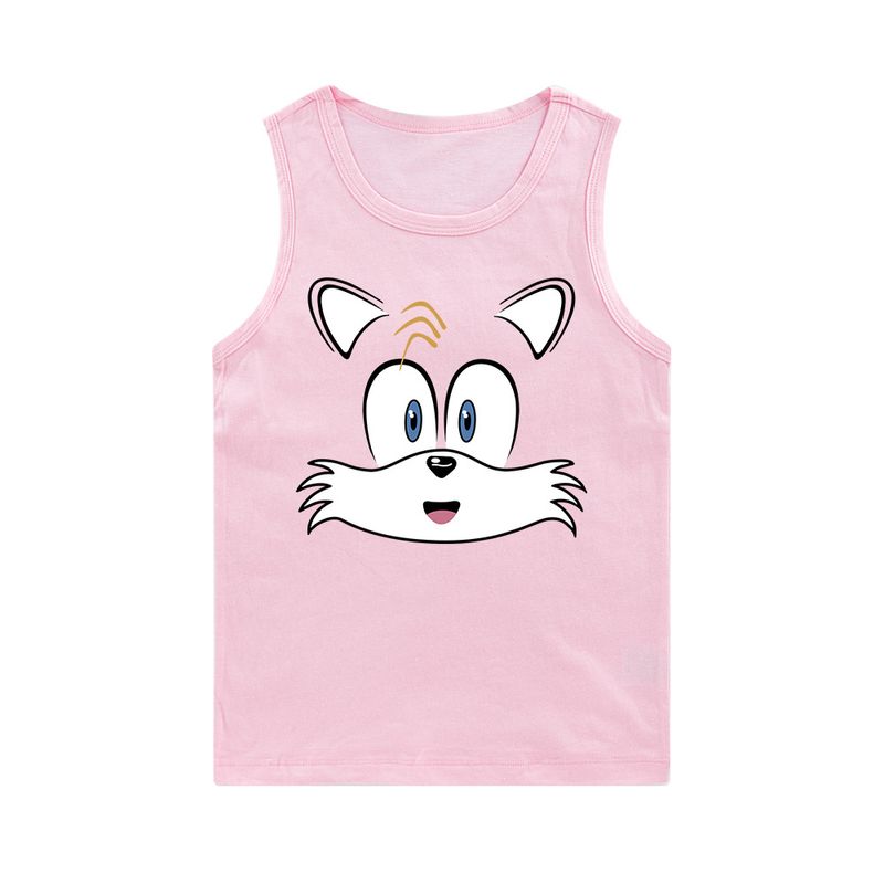 Printed Elderly Boys and Girls Sleeveless Tank Top E469_voghion.com