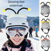 Little Bee With Glowing Small Antennae, Foldable And Adjustable, Unique Style Ski Helmet Decoration Antennae_voghion.com