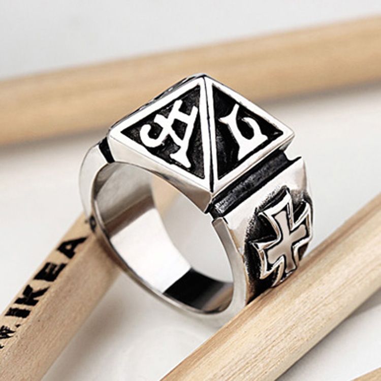 J129 Brief Schwanz Titan Stahl Zeigefinger Herren Schmuck Liebesring_voghion.com