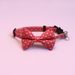 Collier réglable pour chien et chat avec nœud à carreaux et cravate mignonne_voghion.com