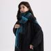 Korean Trendy Peronality Plaid Women' Autumn And Winter Warmth 2024 New Tyle Tael Thickened Hawl Carf For_voghion.com
