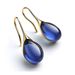 Yansheng Multi-color Inlaid Cat's Eye Stone Earrings, New Trending Item On All Platforms_voghion.com