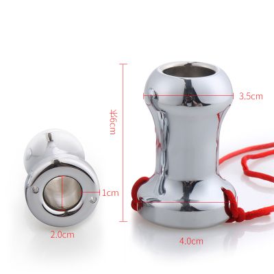 Plug anale cavo in metallo per uomini e donne che escono per un lungo periodo Dispositivo di dilatazione Giocattoli sessuali Clistere ausiliario SM Lavaggio anale e_voghion.com