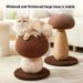 Pet climbing frame, sisal scratching wear-resistant and shavings resistant t, large mushroom claw board, upright cat_voghion.com