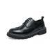 Euro Step 2025 Brogue-Schuhe aus geprägtem Leder für Herren im britischen Stil, zweifarbig, weiß und schwarz, lässig, für Studiofotos, Bräutigam_voghion.com