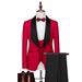 CT Men's New Business Casual Set For Wedding Groom Tuxedo Three-Piece Suit_voghion.com