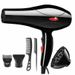 750W Compact Hair Dryer With Dual Nozzles (Concentrator & Diffuser) - Lightweight Travel Blow Dryer For Home & Hotels, 2 Heat/Cool Settings_voghion.com