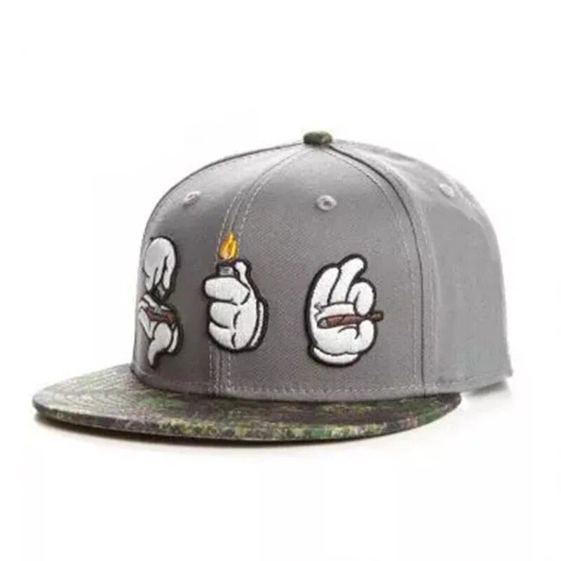 PANGKB Brand Difuzed Cap Cartoon Big Eyes Cookie Bite Blue Snapback Hat Adulți Outdoor Travel Reglabil Sun Baseball Sport Cap_voghion.com