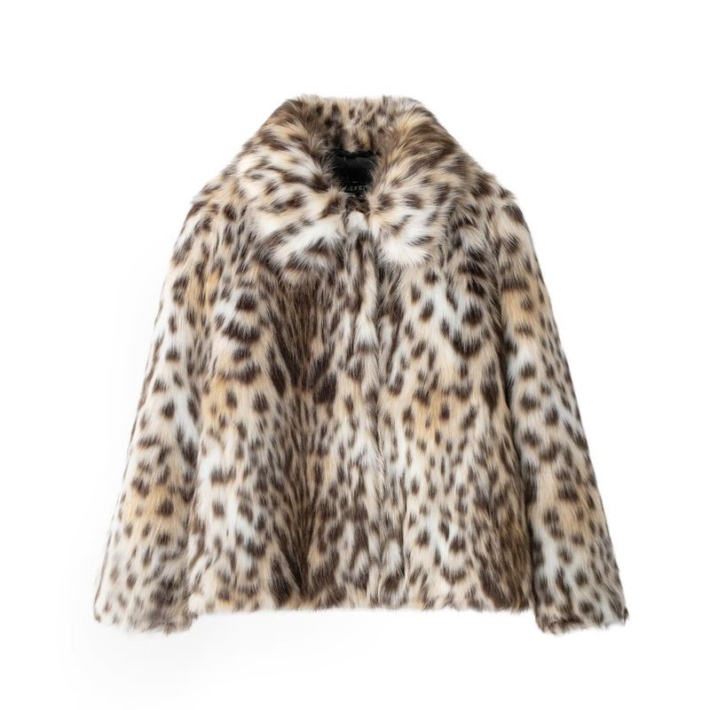 Abbigliamento da donna Cappotto versatile snellente in velluto di visone Pelliccia Cappotto leopardato versatile di alta qualità_voghion.com