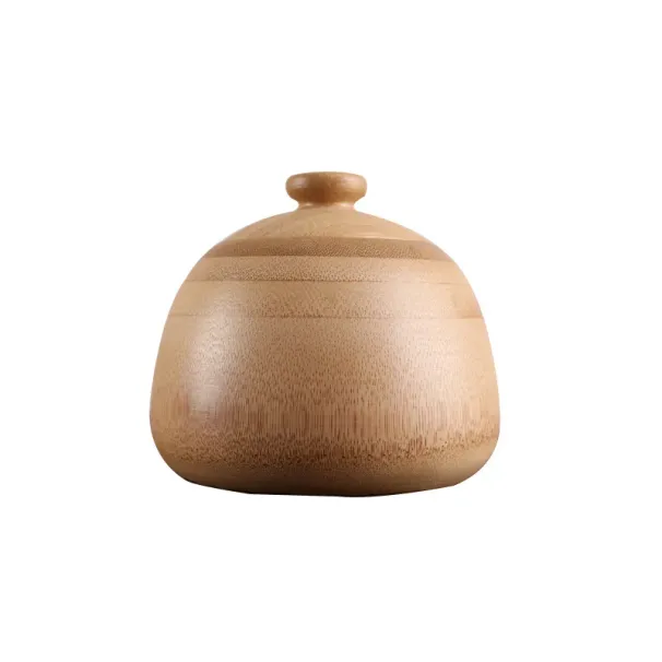 Handgestikte bamboe theedoos verzegelde bamboe buis om thee emmer te wekken bamboe hout thee koffieboon kruiden verpakking doos_voghion.com