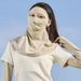 Sun Full Face UV-Schutz Facekini Maske für Frauen Sommer Sonnenschutz Guard Atmungsaktive Halsabdeckung_voghion.com