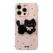 Polka dot cat bracket is suitable for iphone15 mobile phone case iphone 14pro max film 13 soft 12._voghion.com