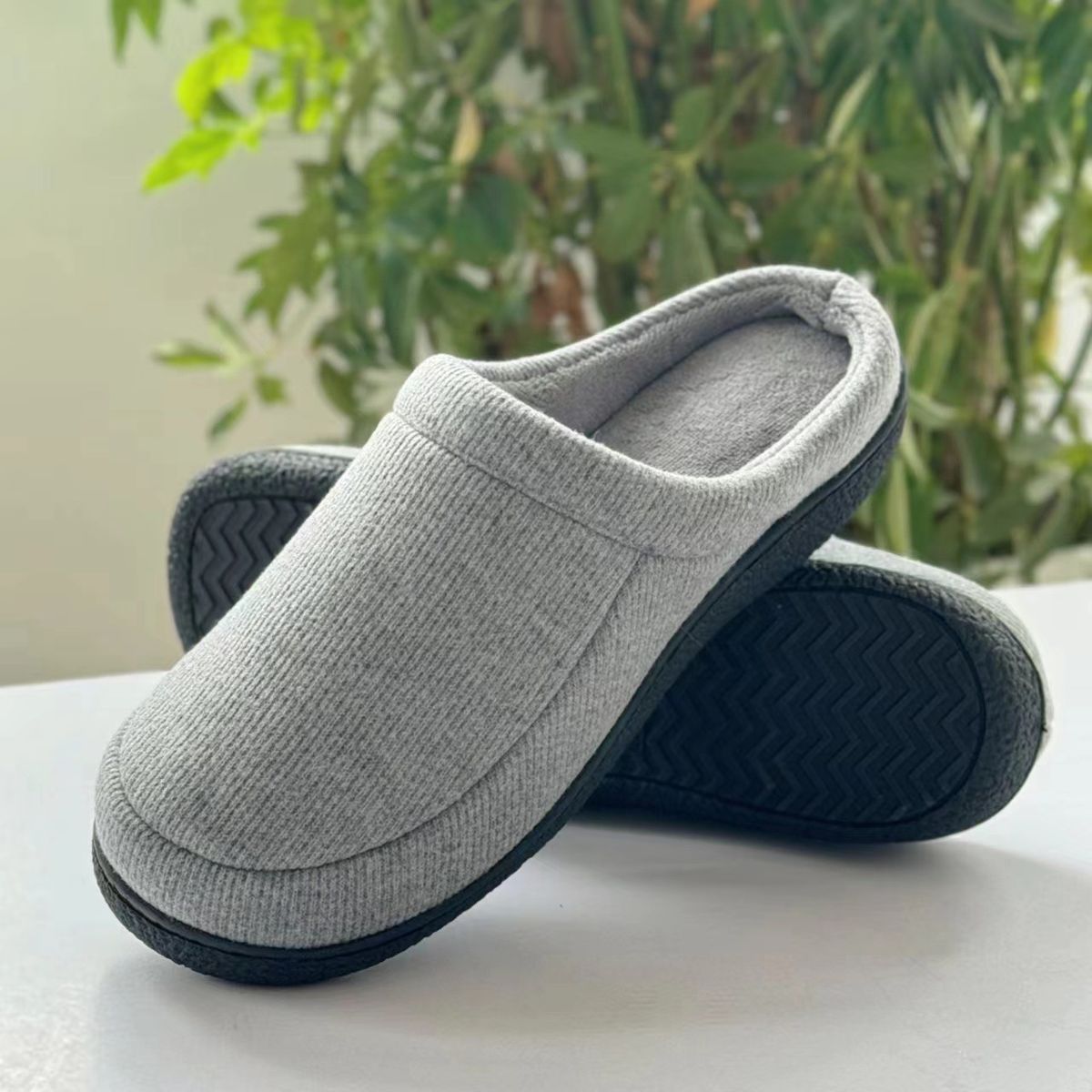 Mocio in cotone di qualità imbattibile, cotone memory oversize, per la casa da uomo, pantofole, mocio in cotone antiscivolo_voghion.com