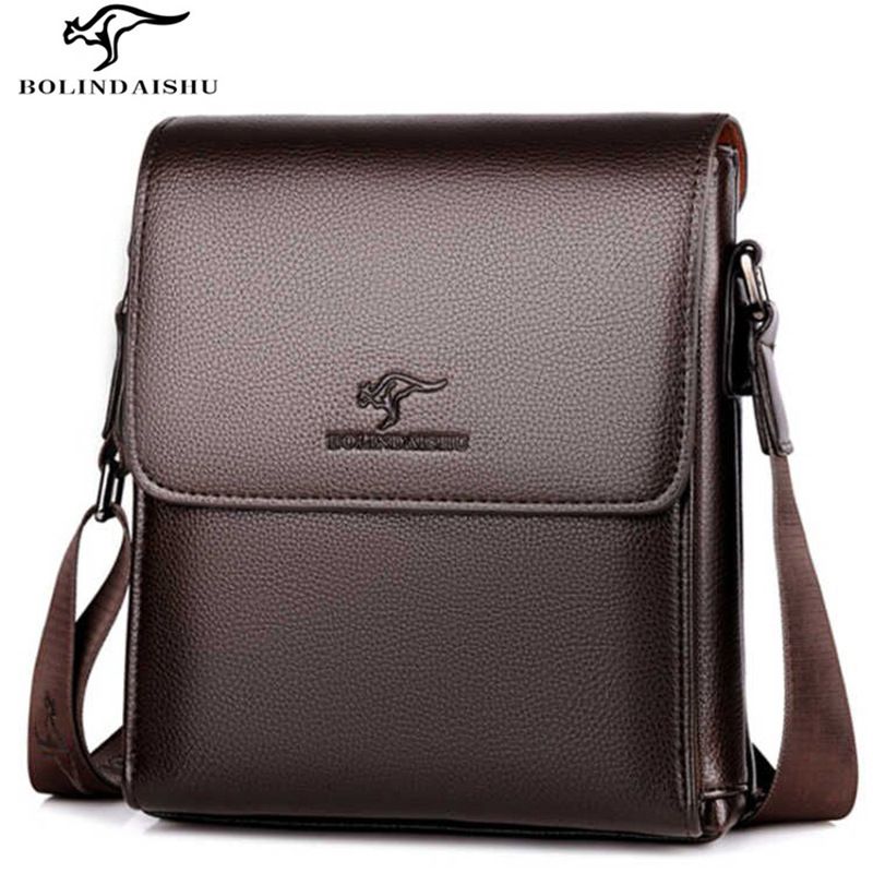 Borsa a tracolla singola BOLINDAISHU da uomo, casual e business, in pelle, alla moda, con tracolla, zaino per uomo_voghion.com