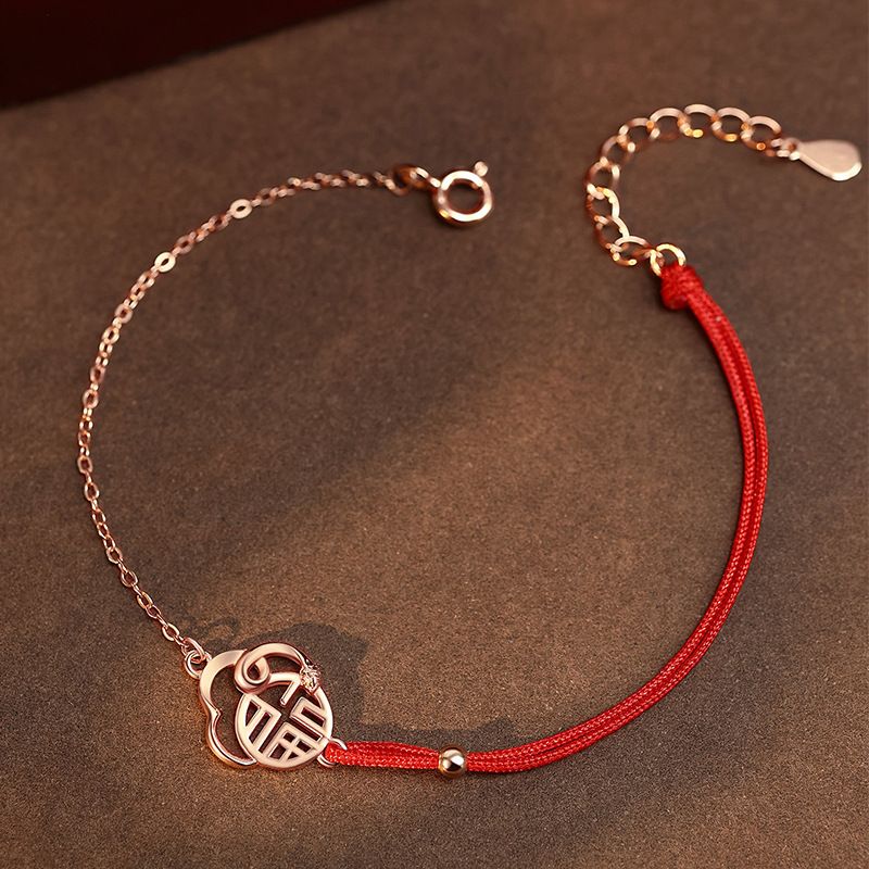 Collana Fu Zi Donna Cina-Chic 2025 Capodanno Cinese Serpente Collare Catena Ciondolo Argento Sterling_voghion.com