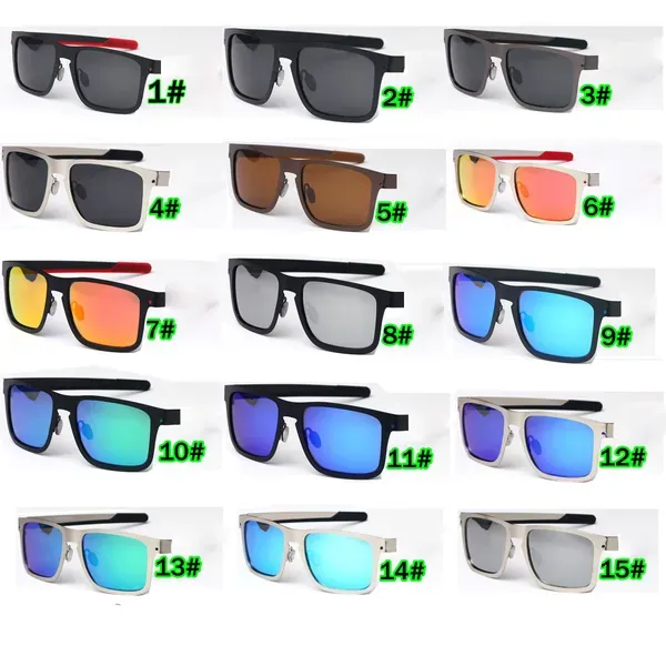 Lunettes de soleil polarisées en métal pour hommes et femmes, monture carrée, verres rouges et roses, style designer, pour la conduite et le vélo._voghion.com