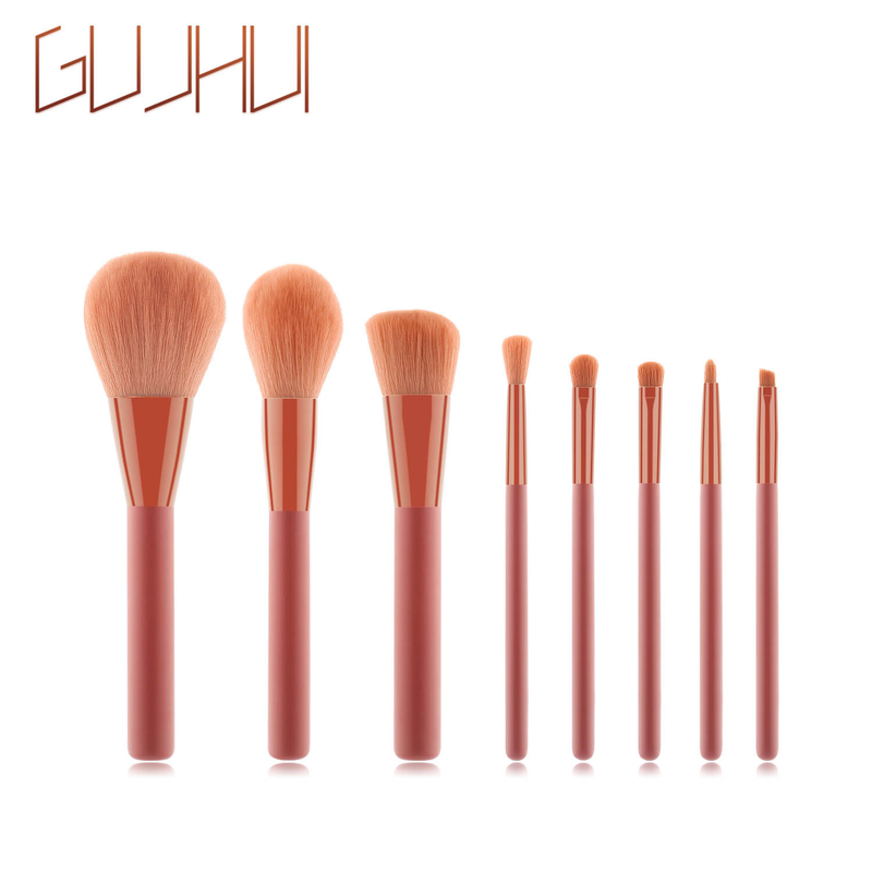 8 Make-up-Pinsel-Set, Rosa, Beauty-Tool, Make-up-Artefakt, Puderpinsel, Rougepinsel, GUJHUI_voghion.com