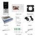 Color Video Intercom Doorbell – 1080P HD Display, 4-Wire Connection, Ideal For Apartments & Villas (1-to-1/1-to-2/1-to-3 Configurations)_voghion.com