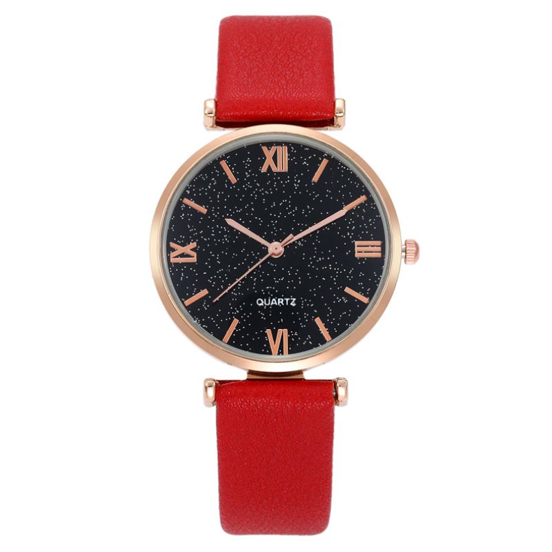 orologio da donna con motivo romano alla moda orologio da donna con cinturino al quarzo_voghion.com
