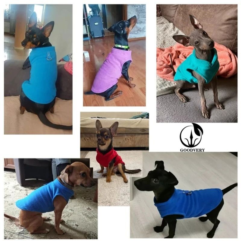 Animal Kangaroo 2PCS Plush Dog Sweaters Perfect For Winter Fall And Spring Wear Solid Colors Crafted From Soft Fabrics Ideal For Fashion-forward Pets_voghion.com