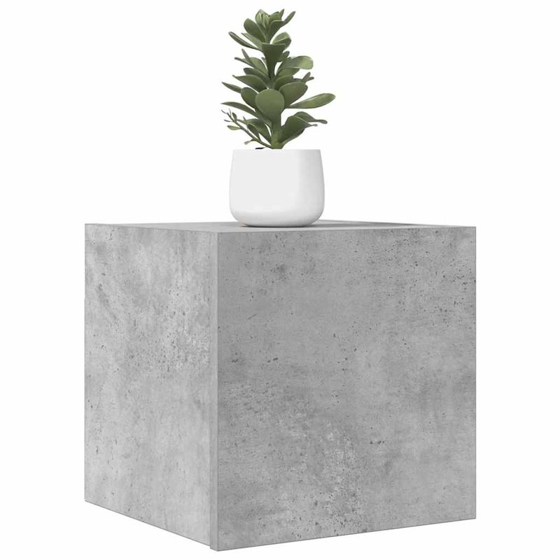 TV-Wandschrank Betongrau 30,5x30x30 cm_voghion.com