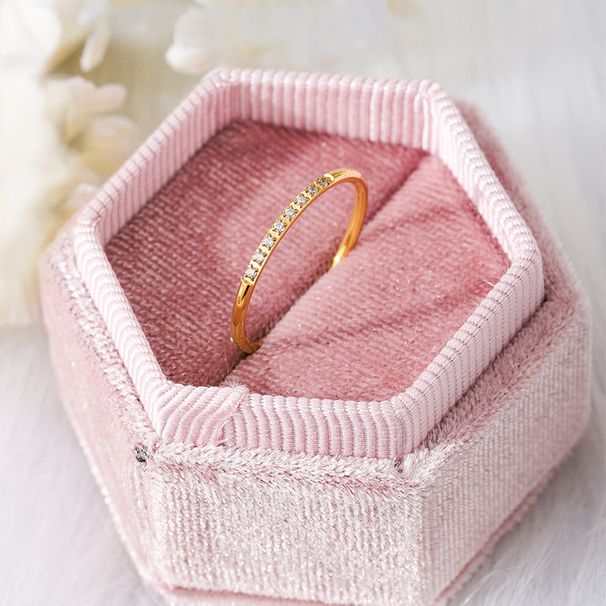 Super Flash Coil Eight Diamond Rings, Women's Light Luxury Niche High-end Sensing Stacking, Wearing Titanium Steel Non-fading Ultra-fine Plain Ring Ri_voghion.com