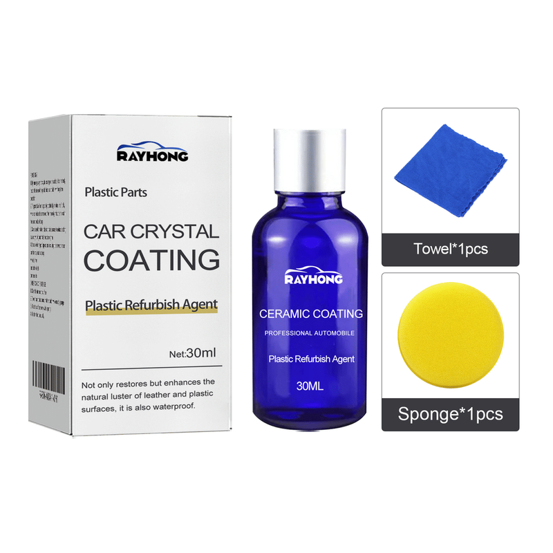 Rayhong Automotive Plastic Refurbishment Coated Crystal Liquid, Instrument Panel Interior Clean Decontamination Anti-dust Refurbishment Bright Coati_voghion.com