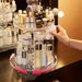 Elegant 360° Rotating Makeup Organizer With Crystal-Like Accents - High-Capacity Cosmetic Storage For Vanity_voghion.com