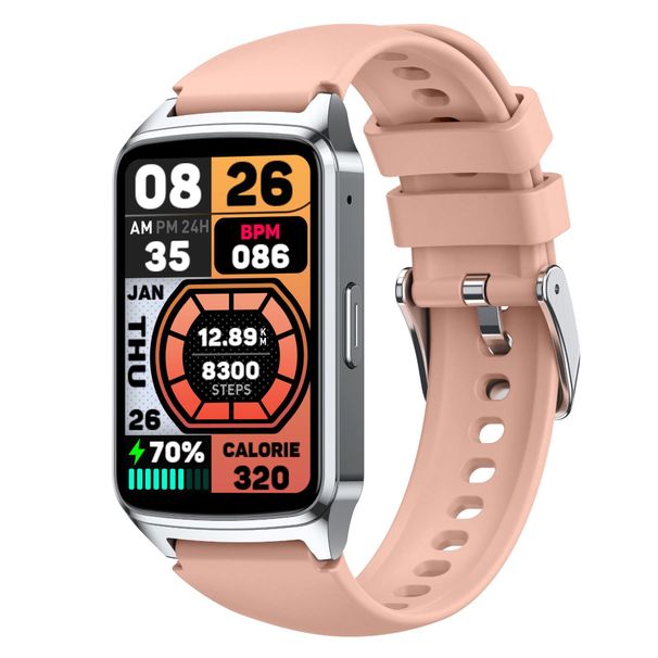 Inteligentne zegarki Baiyimei P121 1,57-calowy inteligentny zegarek z pomiarem tętna, monitorowaniem poziomu tlenu we krwi, sportowym zegarkiem Bluetooth i funkcją połączeń telefonicznych_voghion.com