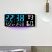 New Model Temperature And Humidity Living Room Wall Simple Multifunctional Electronic Clock Large Font With Night Light_voghion.com