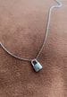 LDR1327 Collana con lucchetto minimale in argento S925_voghion.com