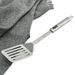 Spatola in acciaio multiuso ideale per girare, friggere, saltare, grigliare, forata per alimenti, progettata per migliorare la cottura, girando, in acciaio inox._voghion.com