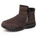 Snow Winter Thickened Fleece Lined Warm Versatile Comfortable Men's Boots_voghion.com