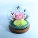 Preserved Flower Glass Sphere Decor - Real Flowers Handmade|LED Light Up Gift Box|Valentine's Day Mother's Day Christmas Gift_voghion.com