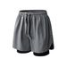 Men's Athletic Running Shorts With Built-in Liner – Quick-Dry Basketball Gym Shorts For Training & Sports (Black, S-4XL)_voghion.com