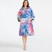 Poncho da spiaggia con cappuccio tie-dye - Mantella in microfibra ultra assorbente e ad asciugatura rapida per donna (leggero, resistente alla sabbia, versatile per nuotare e viaggiare)_voghion.com