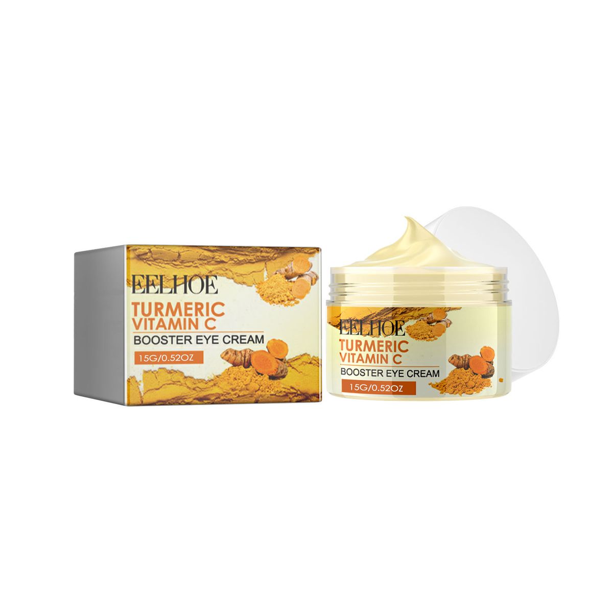 EELHOE Crema idratante per la pelle degli occhi con curcuma e vitamina C per la riduzione delle linee sottili e la cura_voghion.com