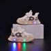 Sneakers fosforescenti per bambini - Scarpe luminose con suola morbida per ragazzi e ragazze, scarpe per bambini in mesh traspirante con velcro_voghion.com