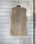 K Faux Fur Vest For Women; Soft And Warm; Long Coat; Fluffy Coat; Coat With A Hood; Coat With A Belt_voghion.com