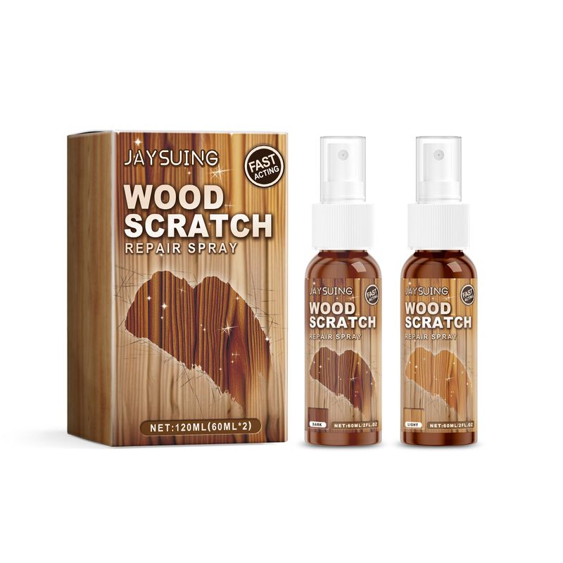 Jaysuing Wood Scratch Care Spray - Minimizes Scratches On Floors & Furniture | Quick Fix, No Sanding, Protective Polish | Safe For Finished Surfaces,_voghion.com