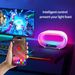 Luz de ambiente de carga inalámbrica, Bluetooth, luz rítmica, aplicación de luz de escritorio de color fantasía, 15 W, carga rápida para teléfono móvil_voghion.com