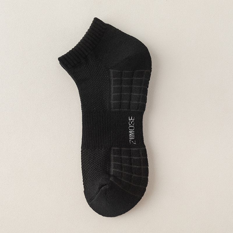 Women's Socks Mid Tube Socks With Towel Bottom And Thick Terry Long Tube Sports Socks Sweat Absorbent Black And White High Top Basketball Socks_voghion.com