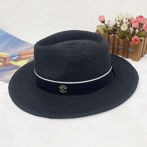 spring and summer new men's top hat Panama straw hat sun protection beach hat women's summer jazz hat trend_voghion.com