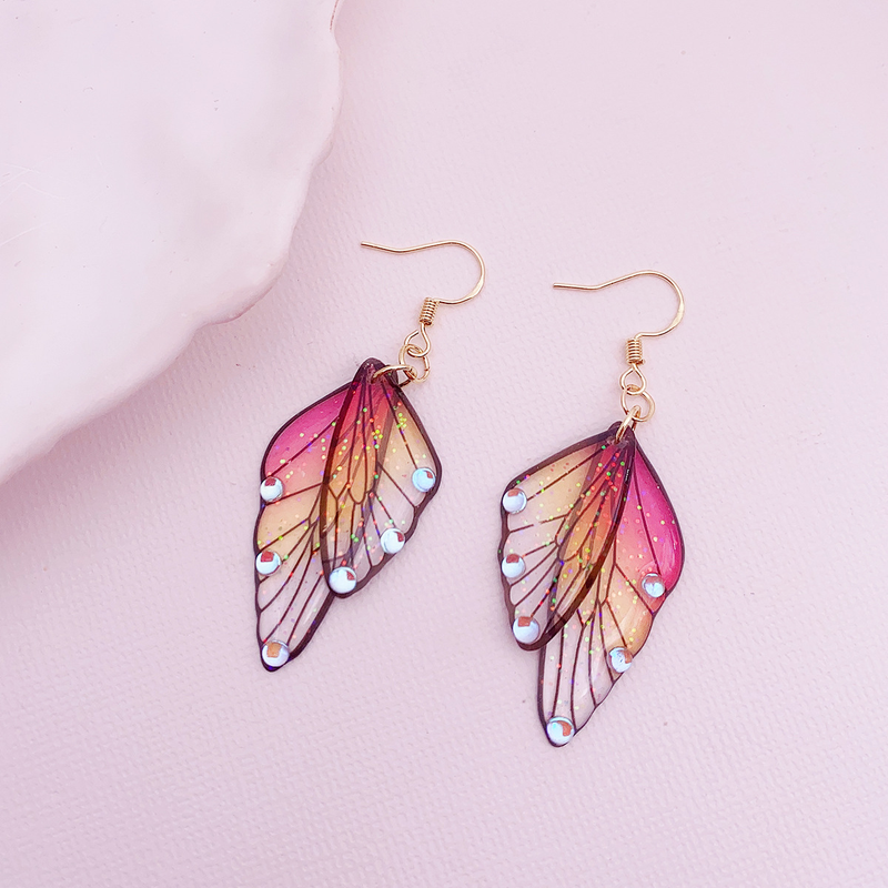 Butterfly with Advanced and Personalized Design Cicada Wing Earrings_voghion.com