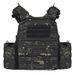 Heavy-Duty Quick-Release Tactical Vest – Modular Camo Vest For Airsoft, Survival Training & Field Operations (Coyote/OD Green) – 1000D Polyester_voghion.com