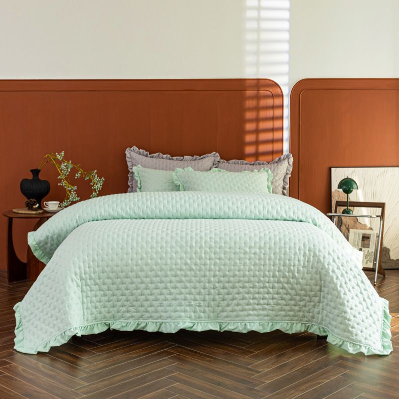 Copriletti - Copriletto estivo morbido e leggero - Stile moderno con rifiniture romantiche per tutte le stagioni - 1 pezzo_voghion.com