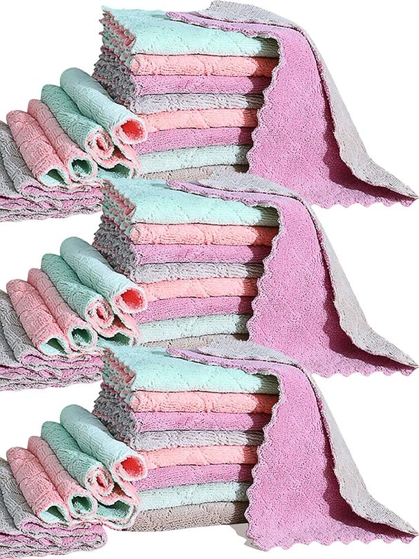 Pro Clean 36er-Pack Tücher – Coral Fleece Geschirrspüler_voghion.com