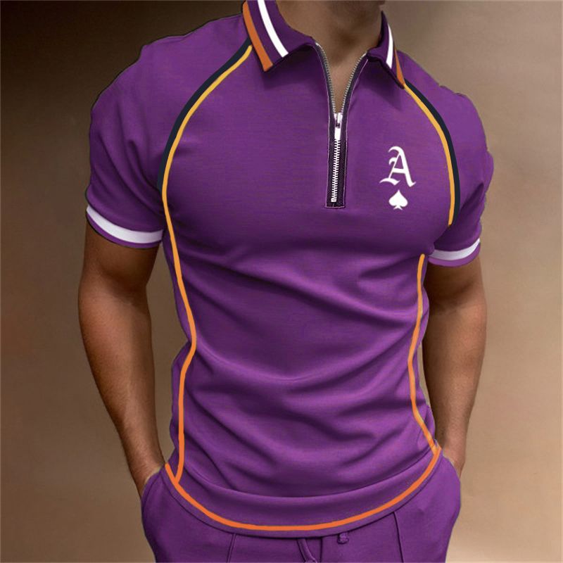 kurzärmliges Herren-Poloshirt für Herren 2023, modisches, lockeres, lässiges Herrenoberteil mit Revers_voghion.com