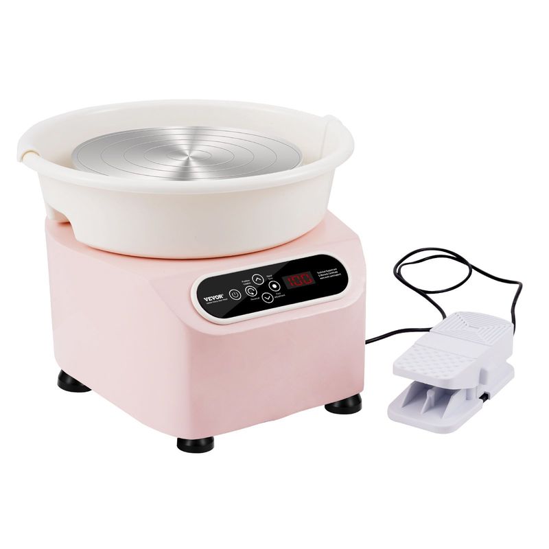 Pottery Wheel, 11 inch Pottery Forming Machine, 350W Electric Wheel for Pottery with Foot Pedal and LCD Touch Screen, Direct Drive Ceramic Wheel with _voghion.com