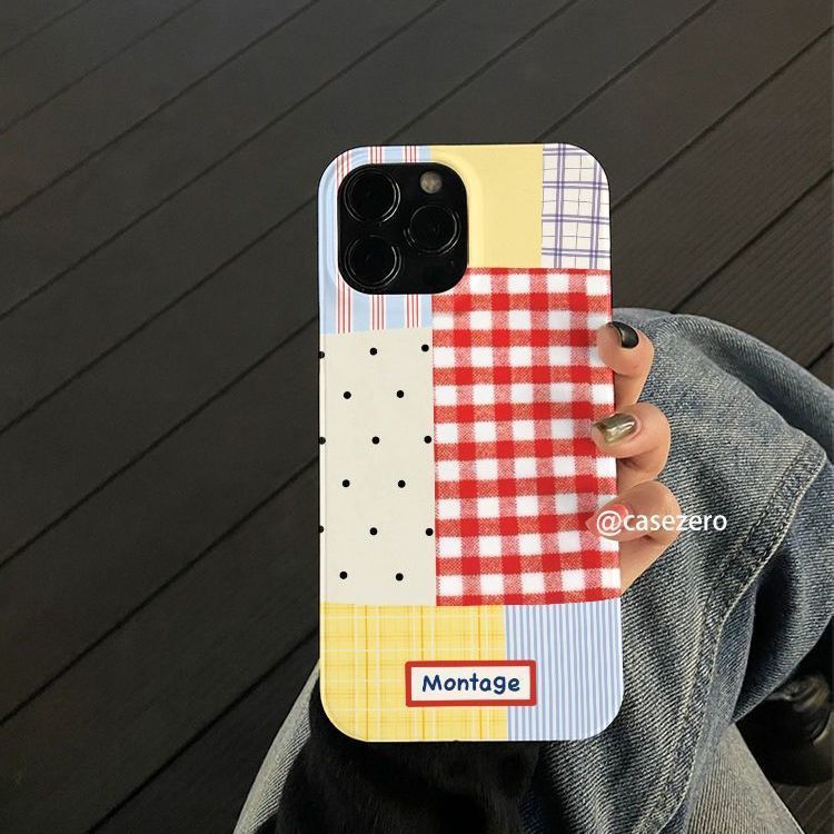 【Vente chaude en magasin】 Grille d'épissure 16 Téléphone IPhone 15 ProMax Niche 14 Film 13 Coque rigide 12 Haute esthétique 11_voghion.com